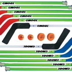 Best deal 🛒 DOM Junior Hockey Set, Includes 10 Sticks, 2 Goalie Sticks, 2 SuperPucks And 2 DOM-83 Balls, 36 Inches 🎁
