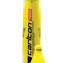 Hot Sale 😉 Carlton T800 Yellow Badminton Shuttlecocks, Set Of 6 🔥
