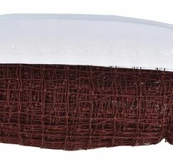 Outlet 👍 Sportime Deluxe Badminton Net, 22 X 2-1/2 Feet, Braided Rope Cable, Brown Net 😀 -Park and Sun Sports® - shop 008978 A ecommfullsize