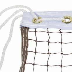 Outlet 👍 Sportime Deluxe Badminton Net, 22 X 2-1/2 Feet, Braided Rope Cable, Brown Net 😀 -Park and Sun Sports® - shop 008978 D ecommfullsize