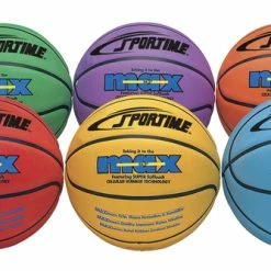 Coupon 🎉 Sportime Max 👩 Women's 🏀 Basketballs, 28-1/2 Inches, Multiple Colors, Set Of 6 🛒
