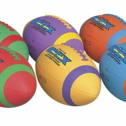 Coupon 😀 Sportime Max Intermediate Footballs, Size 7, Assorted Colors, Set Of 6 😉