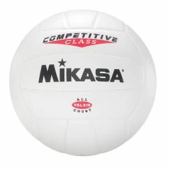 Promo ⌛ Mikasa VSL215 Competitive Class Volleyball, Size 5, White 🛒