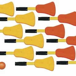 Best Sale ✨ DOM Super-Safe Scooter Board Broomball Set, 6 Each Color 🔔