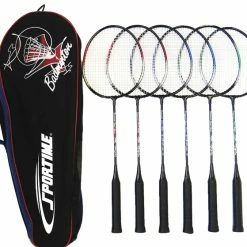 Coupon 👏 Sportime Replacement Badminton Racquets, 26 Inches, Assorted Colors, Set Of 6 🥰