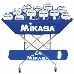 Budget 🔔 Mikasa Collapsible Hammock Ball Cart With Carry Bag, Royal Blue ✨