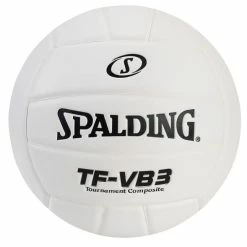 Buy 🥰 Spalding TF-VB3 Top Flite Leather Volleyball, White 😉