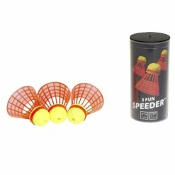 Cheap 👍 Speedminton Fun Speeder, Tube Of 3 Shuttles 😉