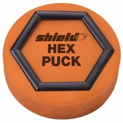 New ⭐ Shield Hex Puck, Orange And Black 🔔