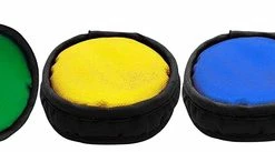 New ✨ Shield Rainbow Bean Bag Pucks, Assorted Colors, Set Of 6 🛒