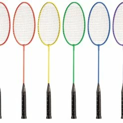 Flash Sale 💯 Champion Sports Champion Badminton Tempered Steel Shaft And Frame Racket, 🧥 Coated Steel Strings, Set Of 6 😀